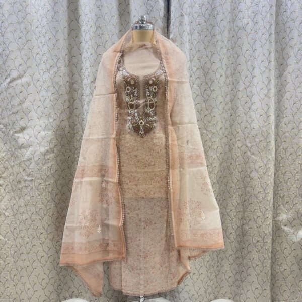 PEACH-BEIGE KOTA SUIT